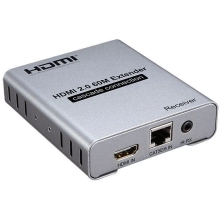 Купить Удлинитель аудио-видео Lucom HDMI (over RJ45) x1 60m 4K@60Hz (120mx30Hz) TX+RX Gray (62.09.8036) - фото 1