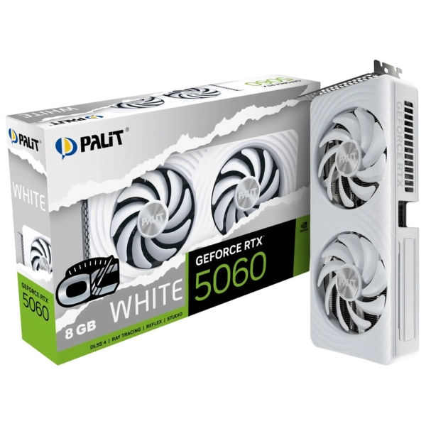 Купить Видеокарта Palit Nvidia GeForce RTX 5060 White OC 8GB GDDR7 (NE75060U19P1-GB2063M) - фото 12
