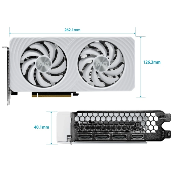 Купить Видеокарта Palit Nvidia GeForce RTX 5060 Ti White OC 8GB GDDR7 (NE7506TU19P1-GB2062M) - фото 11