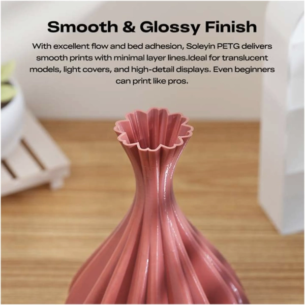 Купити PETG Filament (пластик) для 3D принтера CREALITY Soleyin 1кг, 1.75мм, цегляно-червоний (3301030159) - фото 6