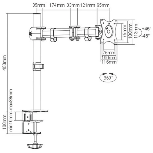 Купить Кронштейн ITech MBS-03F - фото 10