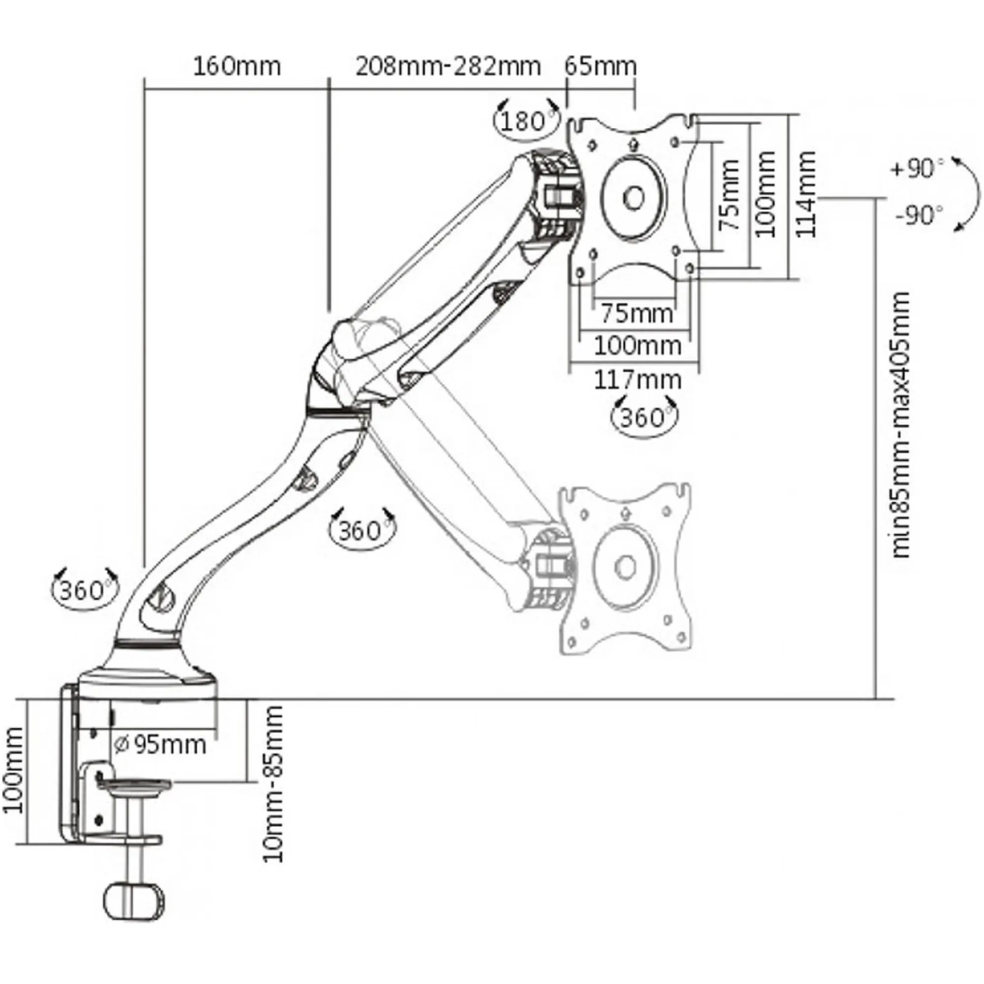 Купити Кронштейн ITech MBSG-02F - фото 11