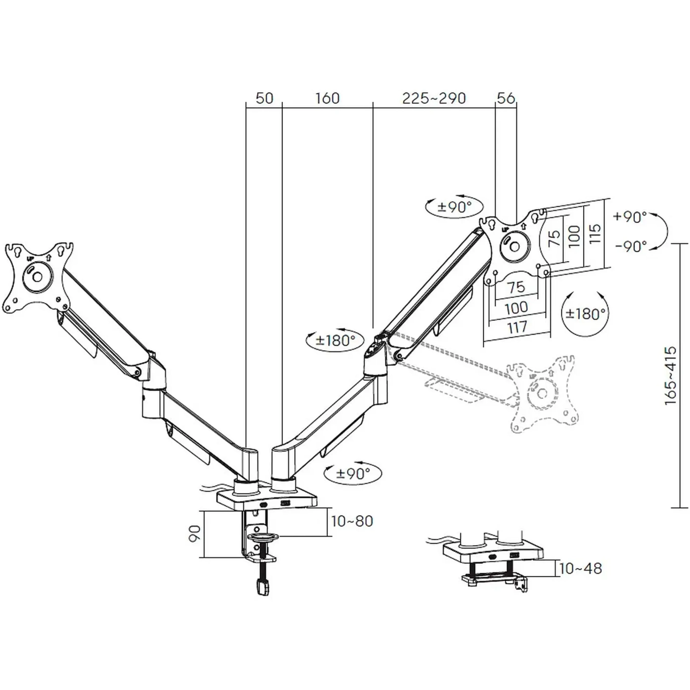 Купить Крепление для монитора OfficePro MA512B - фото 4