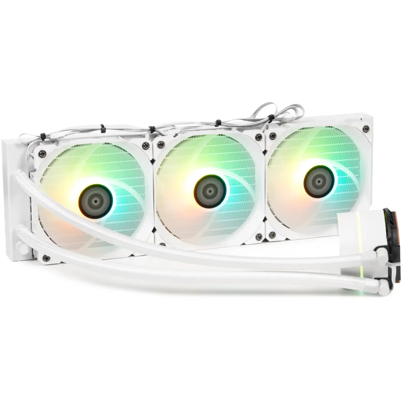 Купить Система жидкостного охлаждения QUBE ZT-360 White OEM - фото 1