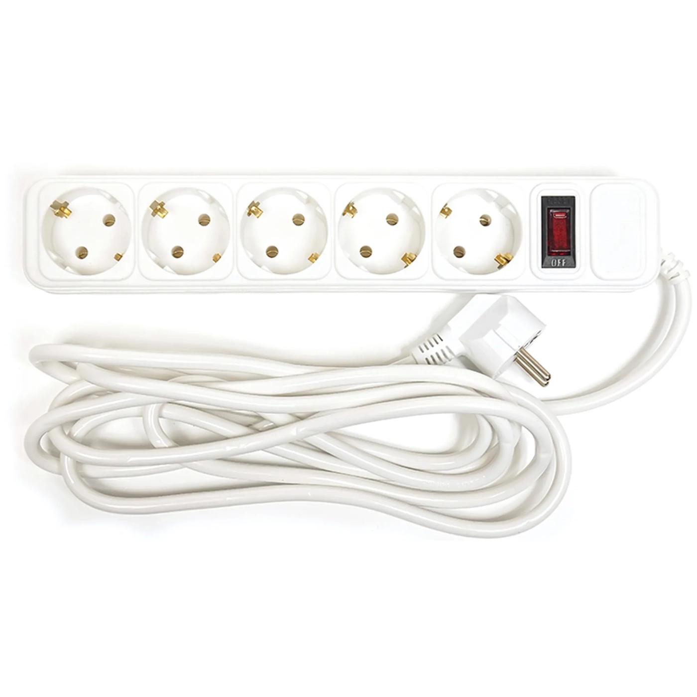 Купить Сетевой фильтр PowerPlant 3 м, 5 розеток, евростандарт (PPSA10M30S5) - фото 1