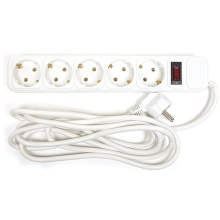 Купить Сетевой фильтр PowerPlant 3 м, 5 розеток, евростандарт (PPSA10M30S5) - фото 1