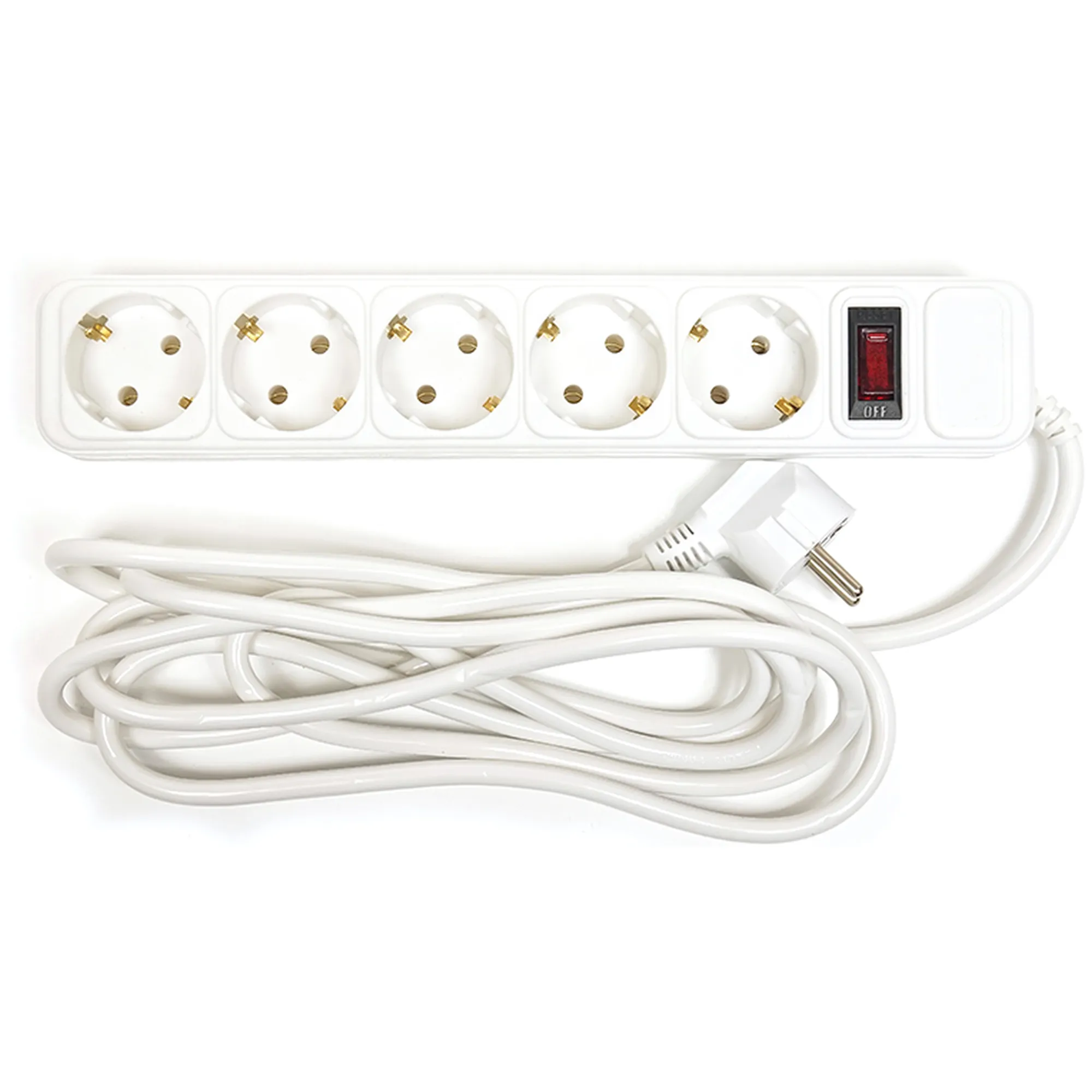 Купить Сетевой фильтр PowerPlant 3 м, 5 розеток, евростандарт (PPSA10M30S5) - фото 1