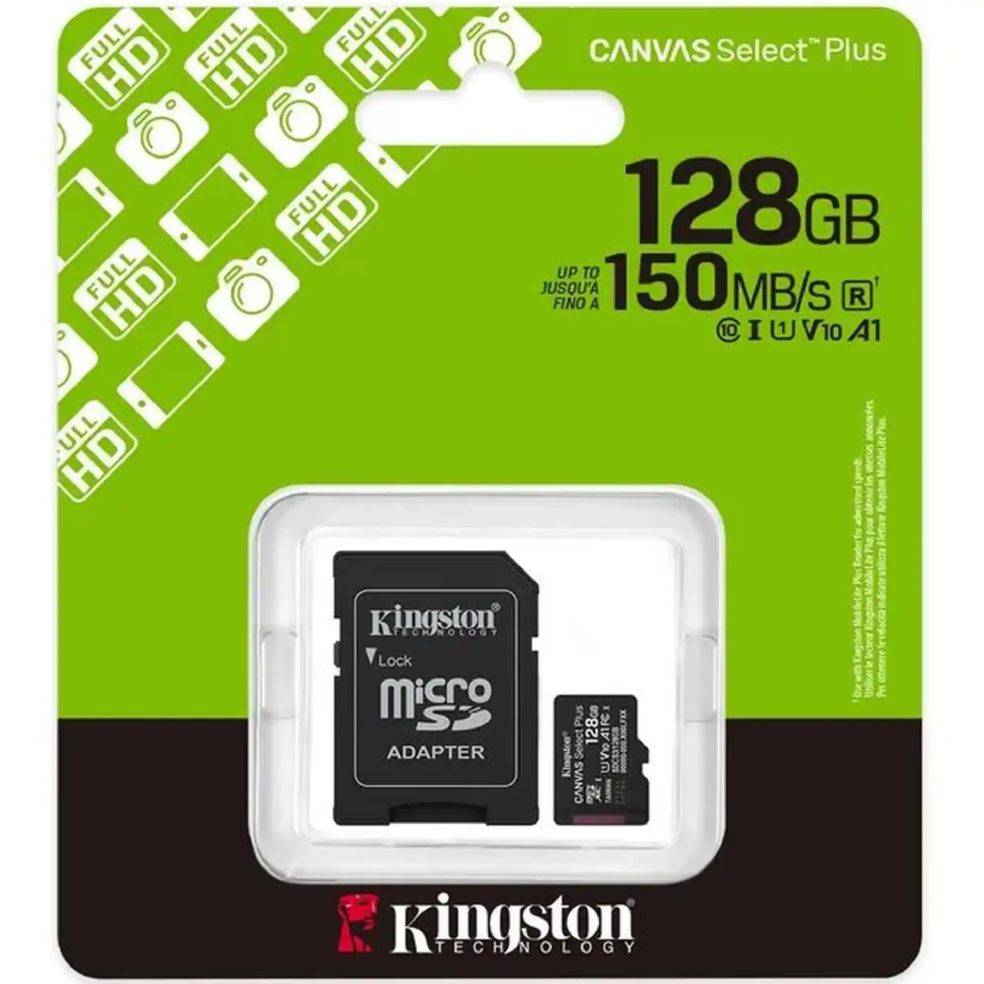 Купить Карта памяти Kingston 128GB microSDXC class 10 UHS-I U3 V30 A1 Canvas Select Plus (SDCS3/128GB) - фото 3