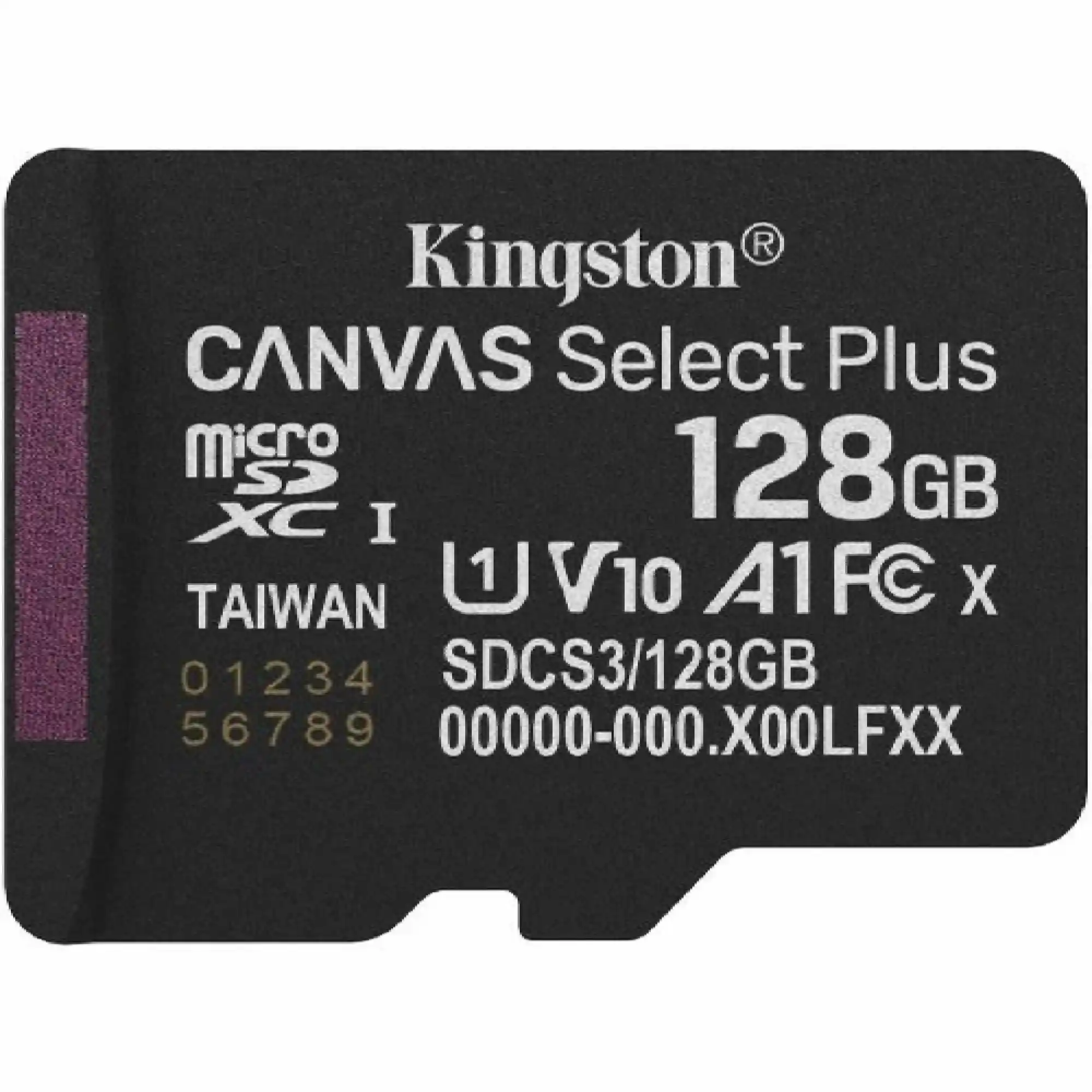 Купить Карта памяти Kingston 128GB microSDXC class 10 UHS-I V10 A1 Canvas Select Plus (SDCS3/128GBSP) - фото 1