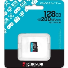 Купити Карта пам'яті Kingston 128GB microSDXC сlass 10 UHS-I U3 V30 A2 Canvas Go Plus G4 (SDCG4/128GBSP) - фото 3