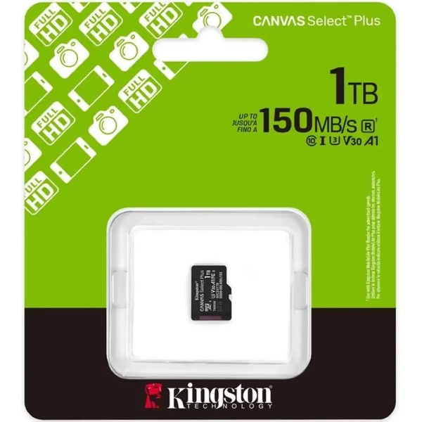 Купить Карта памяти Kingston 1TB microSDXC class 10 UHS-I U3 V30 A1 Canvas Select Plus (SDCS3/1TBSP) - фото 3