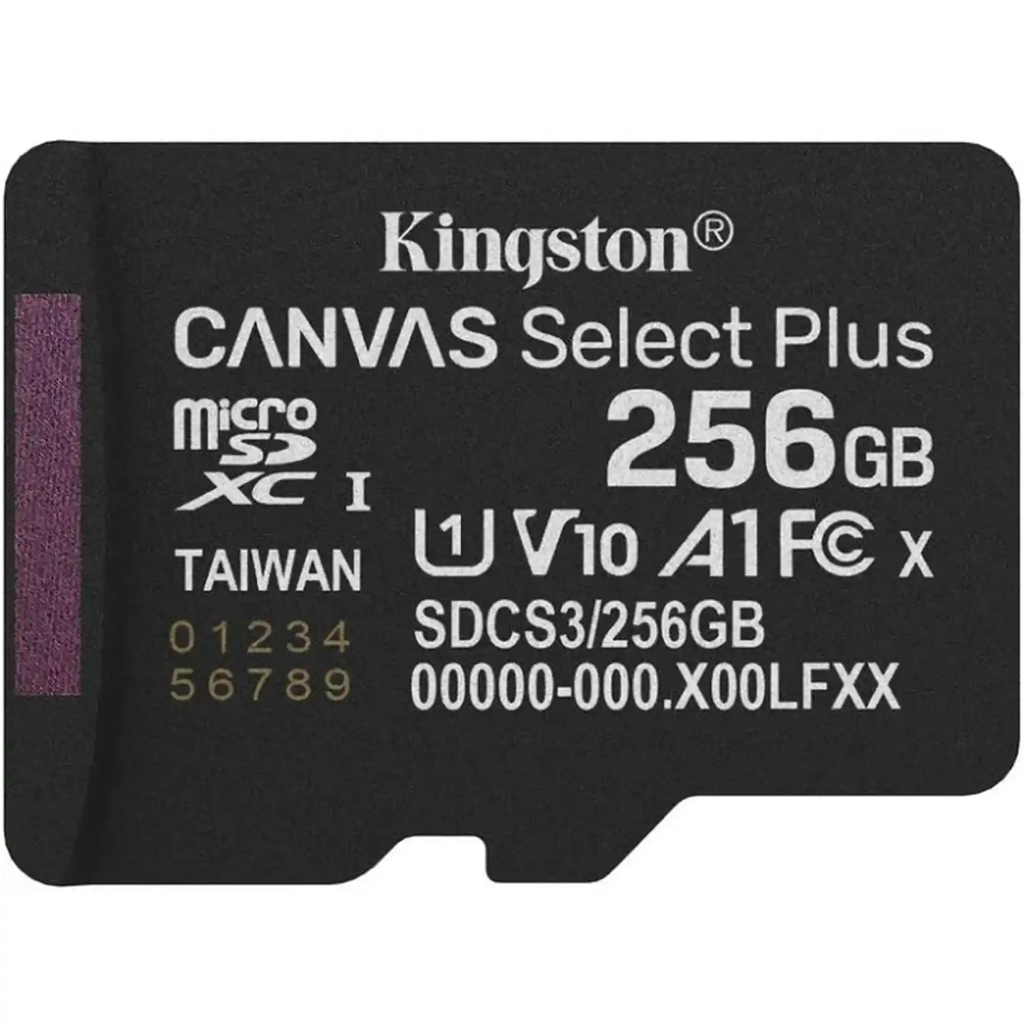 Купити Карта пам'яті Kingston 256GB microSDXC class 10 UHS-I U3 V30 A1 Canvas Select Plus (SDCS3/256GBSP) - фото 1