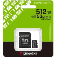 Купить Карта памяти Kingston 512GB microSDXC class 10 UHS-I U3 V30 A1 Canvas Select Plus (SDCS3/512GB) - фото 3