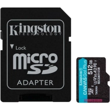 Купить Карта памяти Kingston 512GB microSDXC сlass 10 UHS-I U3 V30 A2 Canvas Go Plus G4 (SDCG4/512GB) - фото 1