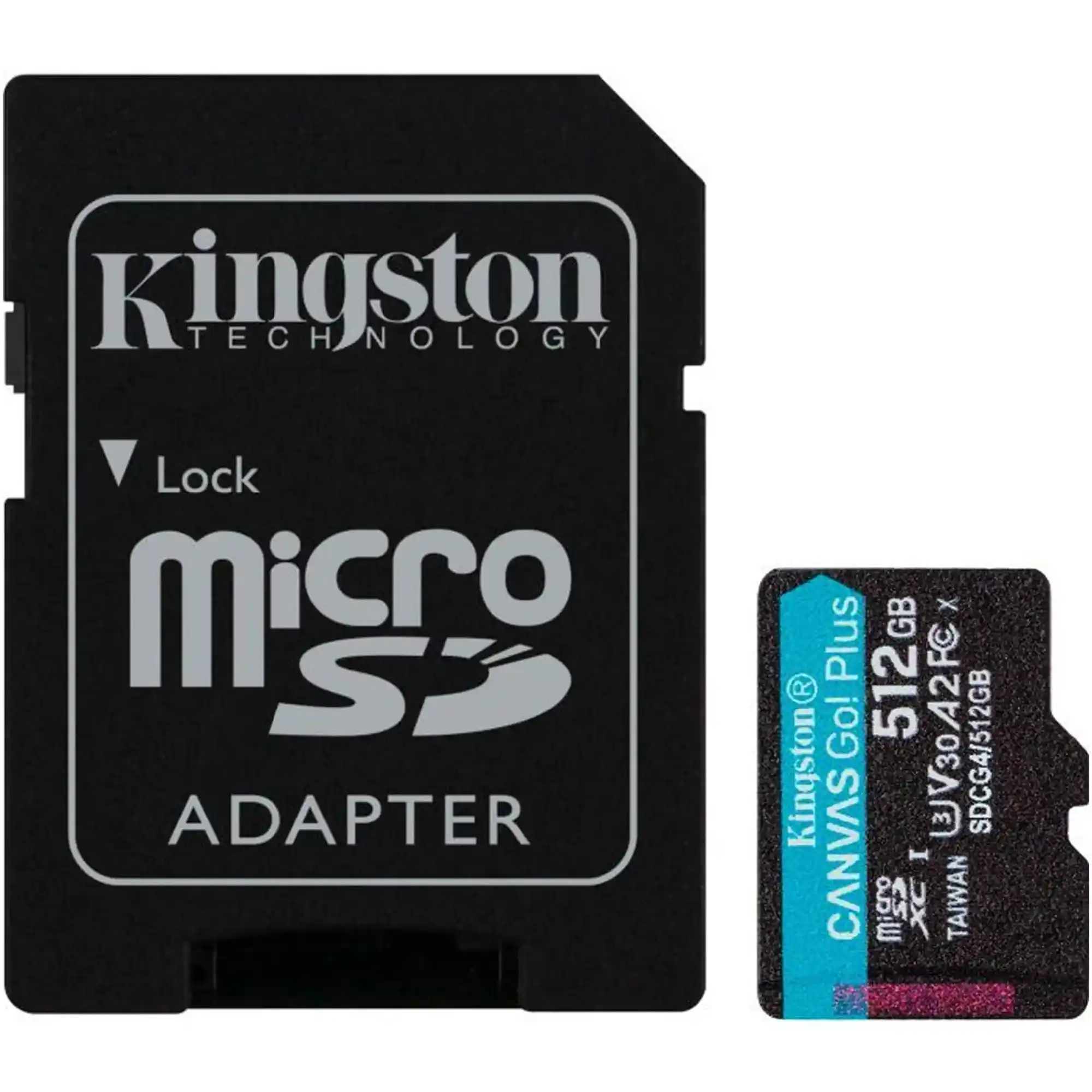 Купить Карта памяти Kingston 512GB microSDXC сlass 10 UHS-I U3 V30 A2 Canvas Go Plus G4 (SDCG4/512GB) - фото 1