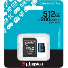 Купить Карта памяти Kingston 512GB microSDXC сlass 10 UHS-I U3 V30 A2 Canvas Go Plus G4 (SDCG4/512GB) - фото 3