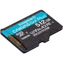 Купить Карта памяти Kingston 512GB microSDXC сlass 10 UHS-I U3 V30 A2 Canvas Go Plus G4 (SDCG4/512GBSP) - фото 2
