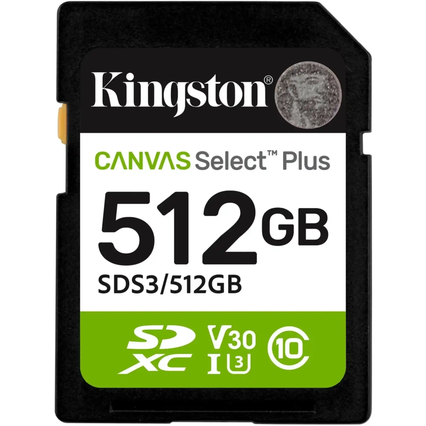 Купить Карта памяти Kingston 512GB SDXC Canvas Select Plus Gen3 1 50MB/s C10 UHS-I U3 V30 SDS3/512GB - фото 1