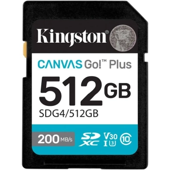 Купить Карта памяти Kingston SDXC 512GB Canvas Go! Plus Class 10 UHS-I U3 V30 (SDG3/512GB) - фото 1