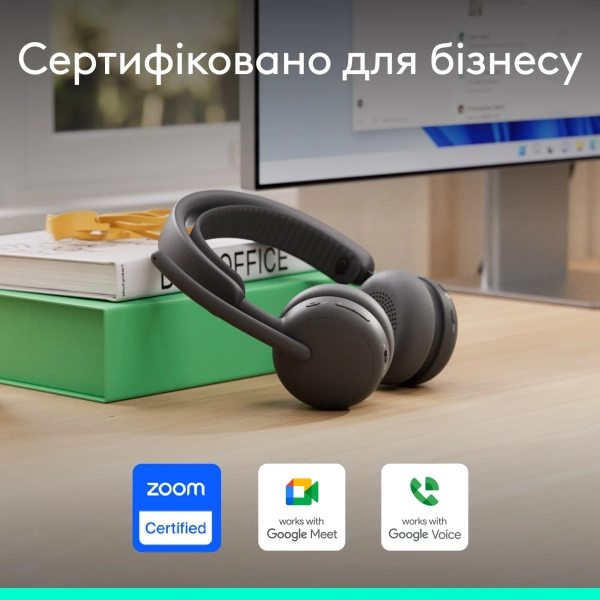 Купити Навушники Logitech Zone Wireless 2 ES for Business Graphite UC version (981-001498) - фото 6