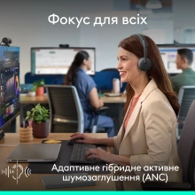 Купити Навушники Logitech Zone Wireless 2 ES for Business Graphite without receiver (981-001512) - фото 7