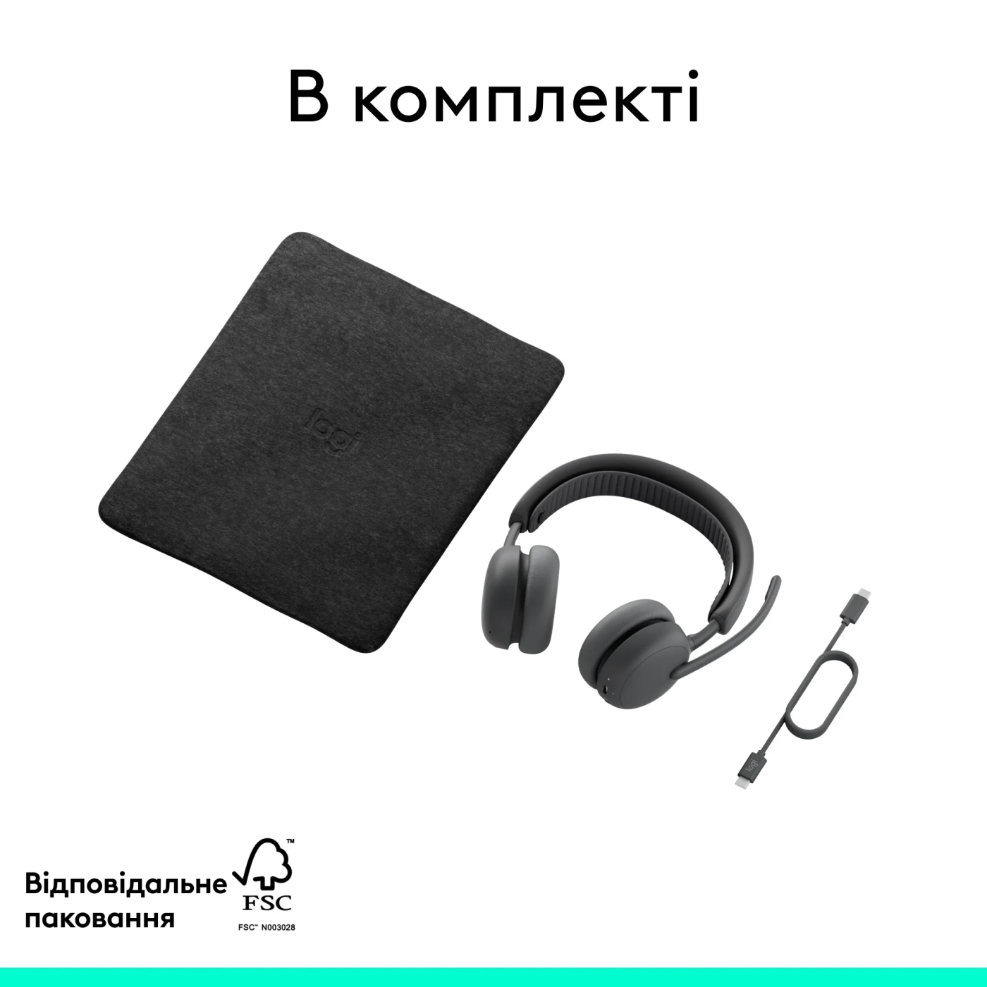 Купити Навушники Logitech Zone Wireless 2 ES for Business Graphite without receiver (981-001512) - фото 14