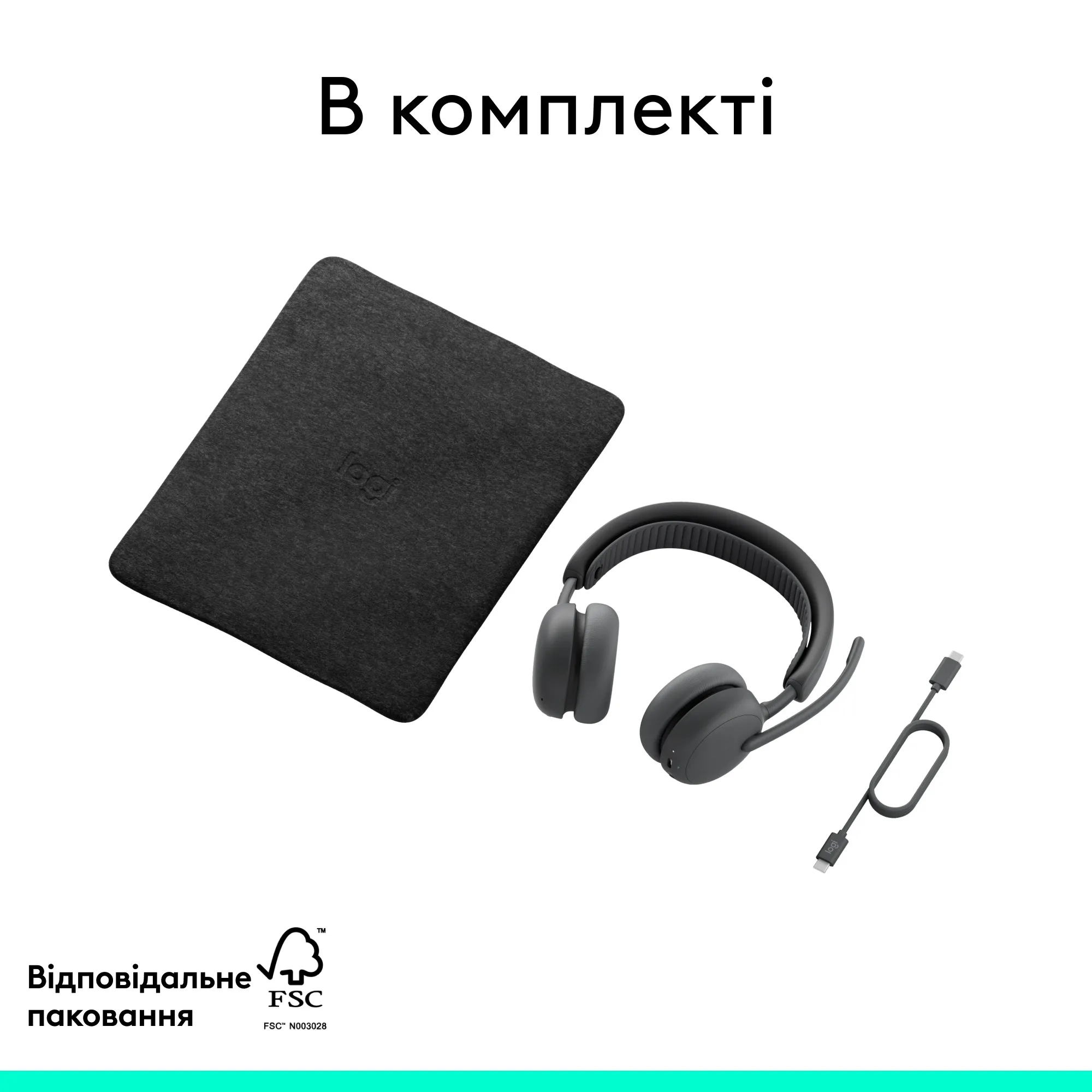Купити Навушники Logitech Zone Wireless 2 ES for Business Graphite without receiver (981-001512) - фото 14