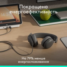 Купити Навушники Logitech Zone Wired 2 for Business USB Graphite TEAMS version (981-001615) - фото 12