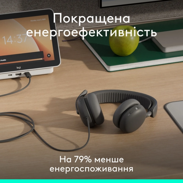 Купити Навушники Logitech Zone Wired 2 for Business USB Graphite TEAMS version (981-001615) - фото 12