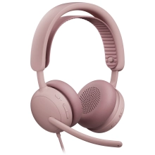 Купити Навушники Logitech Zone Wired 2 for Business USB Rose TEAMS version (981-001616) - фото 2