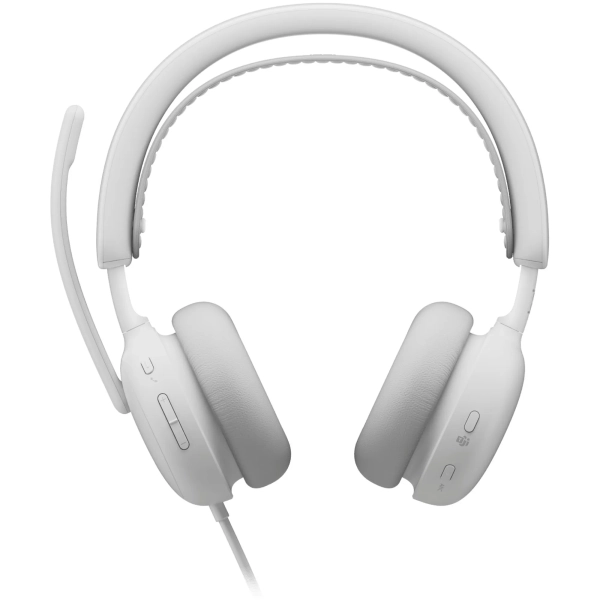 Купити Навушники Logitech Zone Wired 2 for Business USB Off-White TEAMS version (981-001617) - фото 3