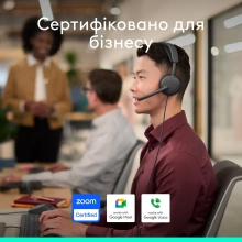 Купити Навушники Logitech Zone Wired 2 for Business USB Graphite UC version (981-001618) - фото 6