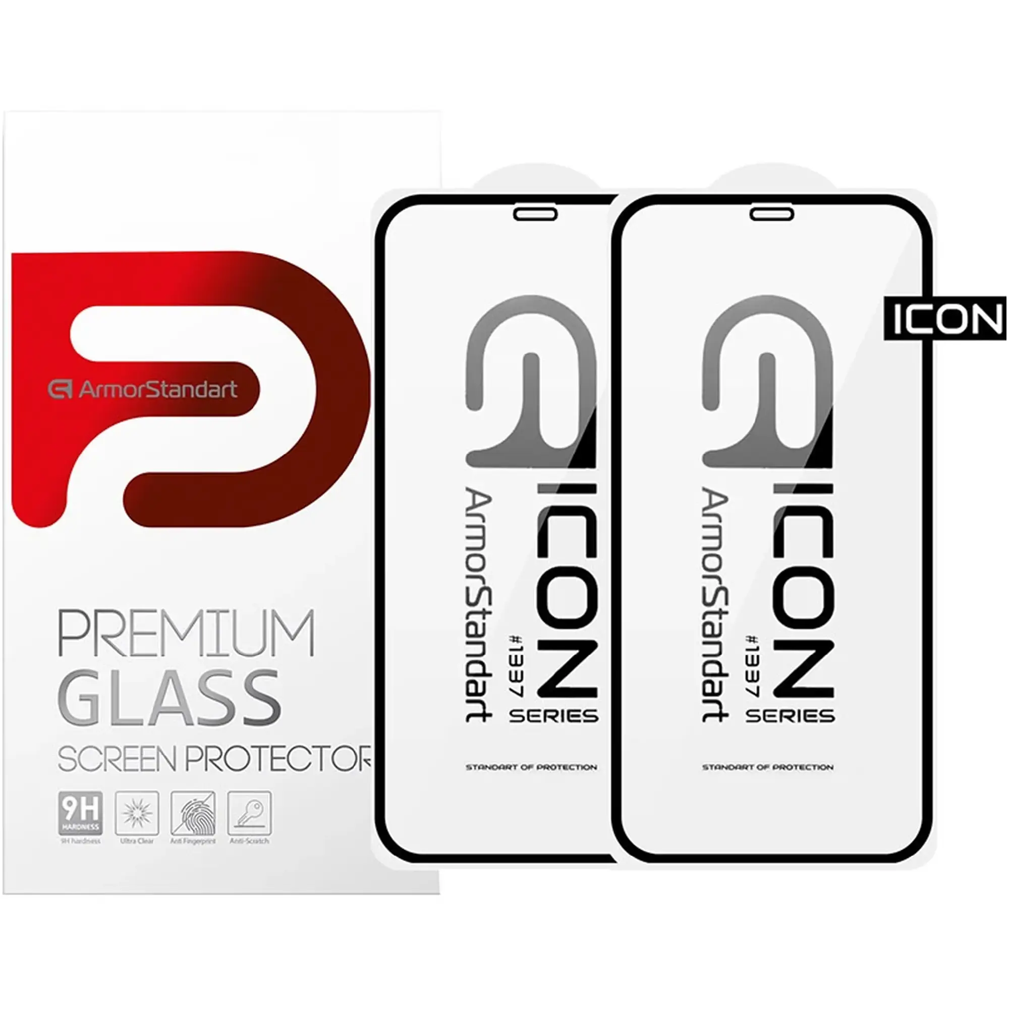 Купити Захисне скло ArmorStandart Icon 3D для iPhone 12 mini Black 2шт (ARM59889) - фото 2