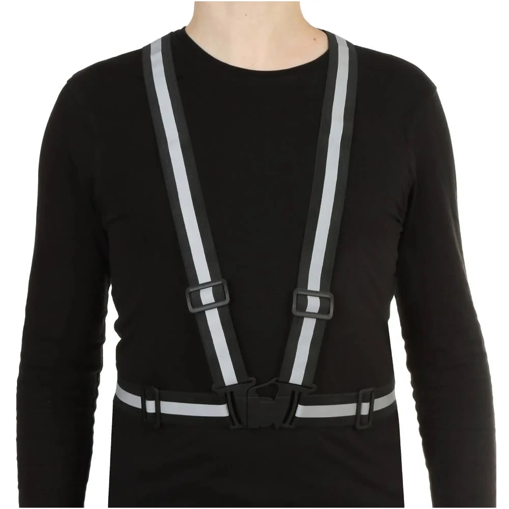 Купити Світловідбиваючий ремінь безпеки Armorstandart AWX-V6000-M Black (ARM58792) - фото 1