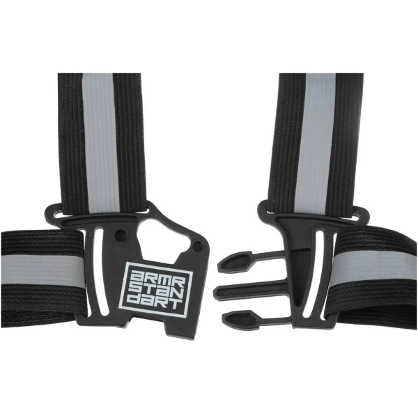 Купити Світловідбиваючий ремінь безпеки Armorstandart AWX-V6000-M Black (ARM58792) - фото 3