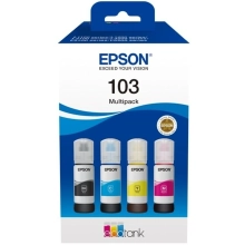 Купить Набор чернил Epson 103 Multipack (C,M,Y,Bk) (C13T00S64A) - фото 1