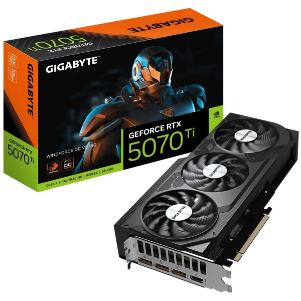Купить Видеокарта GIGABYTE Nvidia GeForce RTX 5070 Ti WINDFORCE OC V2 16G (GV-N507TWF3OCV2-16GD) - фото 10