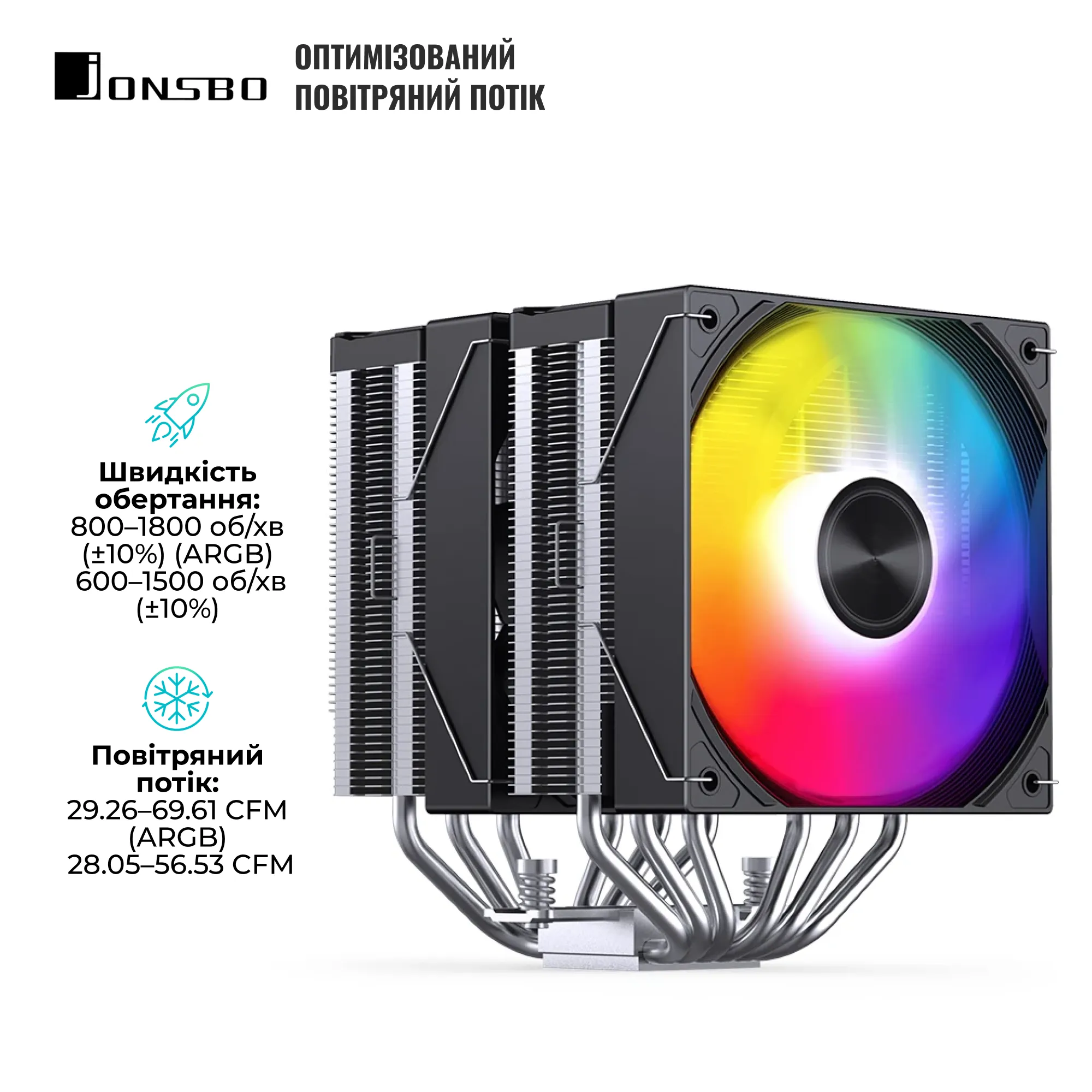 Купить Процессорный кулер Jonsbo CA80 Black - фото 4