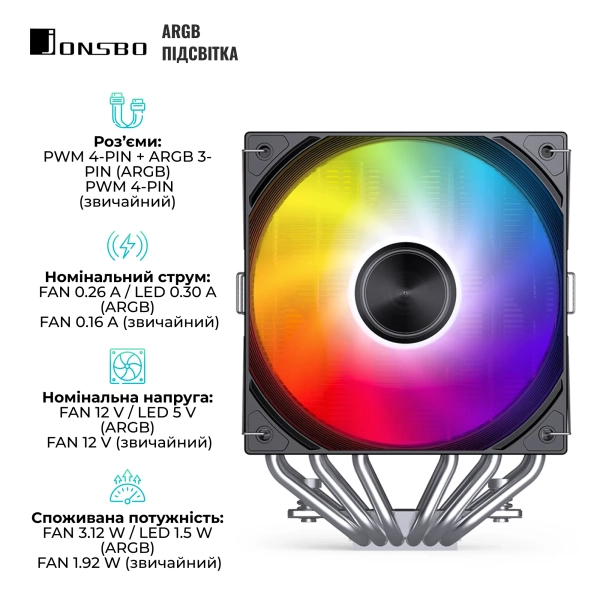 Купить Процессорный кулер Jonsbo CA80 Black - фото 6
