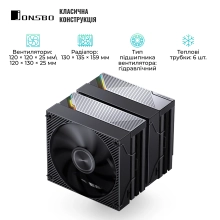 Купить Процессорный кулер Jonsbo CA90 Black - фото 3