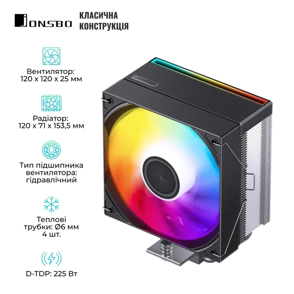 Купить Процессорный кулер Jonsbo CB40 Black - фото 3