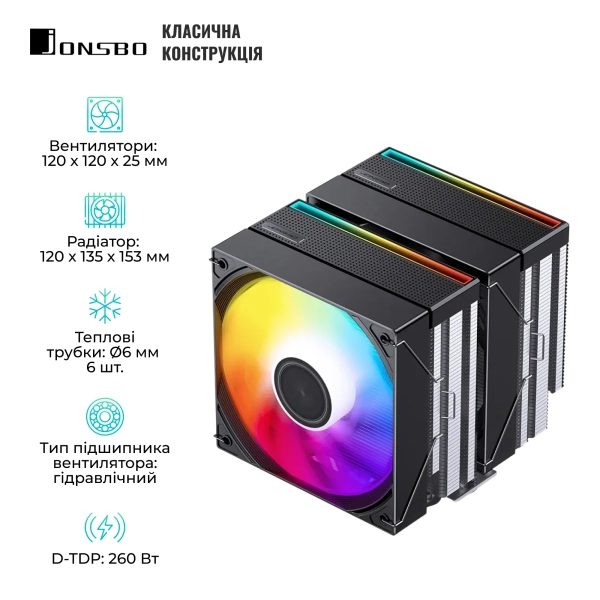 Купить Процессорный кулер Jonsbo CB80 Black - фото 3