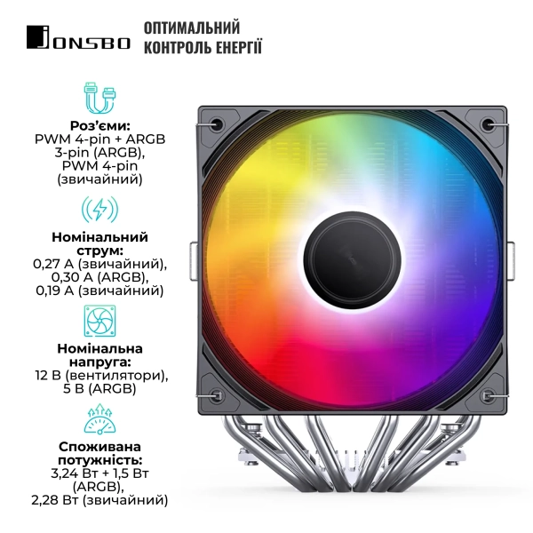 Купить Процессорный кулер Jonsbo CB80 Black - фото 7