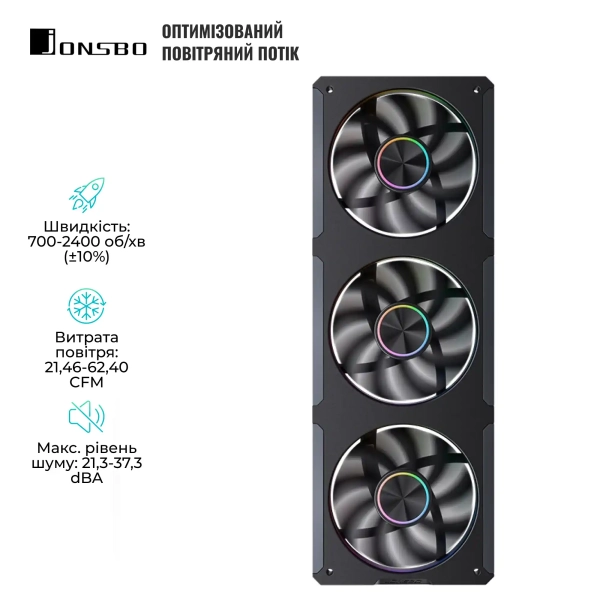 Купить Вентилятор Jonsbo ZC-360B Black - фото 4