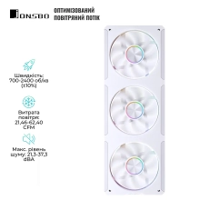 Купить Вентилятор Jonsbo ZC-360W White - фото 4
