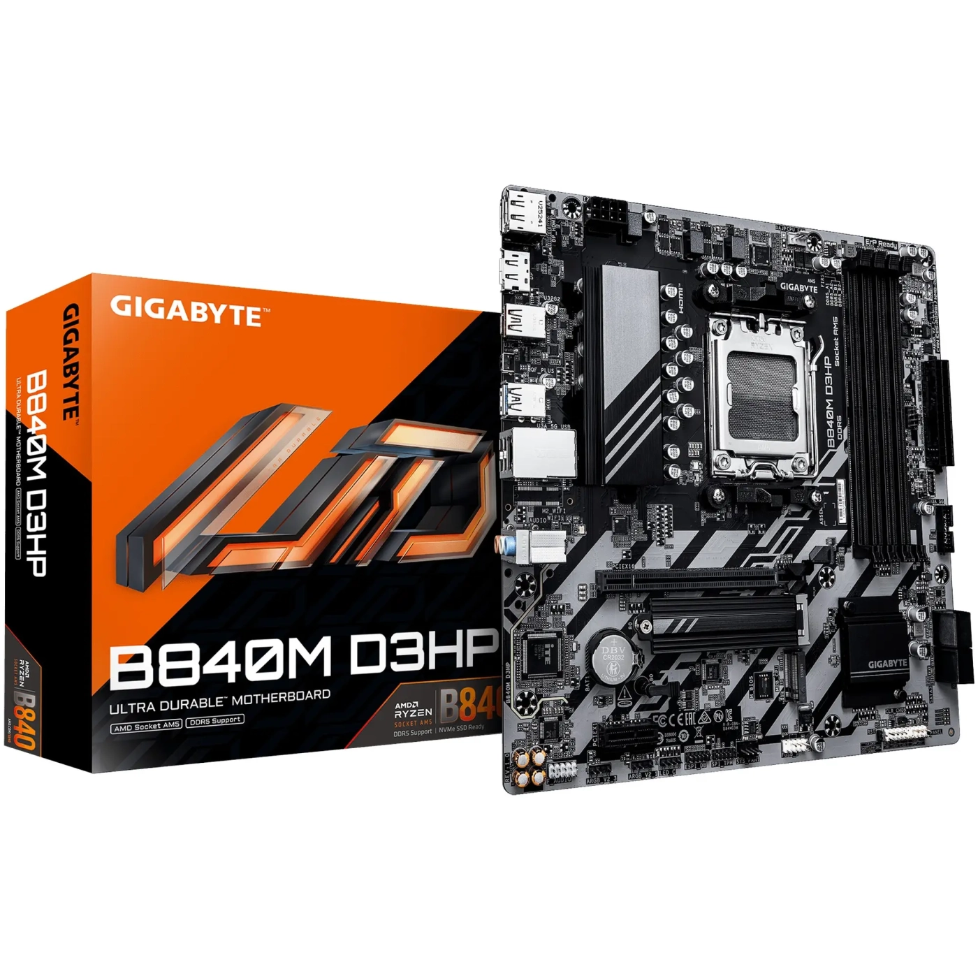 Купити Материнська плата GIGABYTE B840M D3HP - фото 1