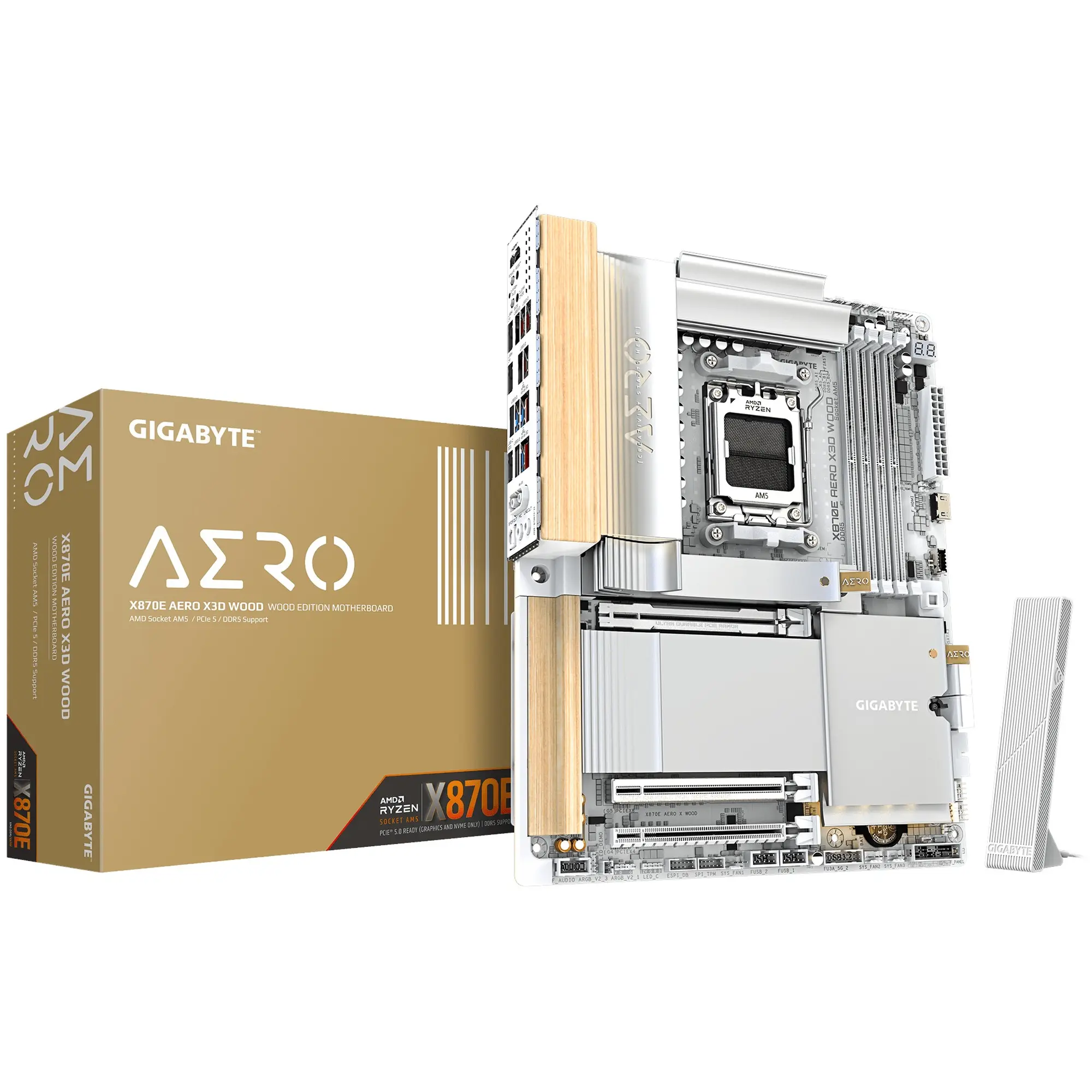 Купить Материнская плата GIGABYTE X870E AERO X3D WOOD - фото 1