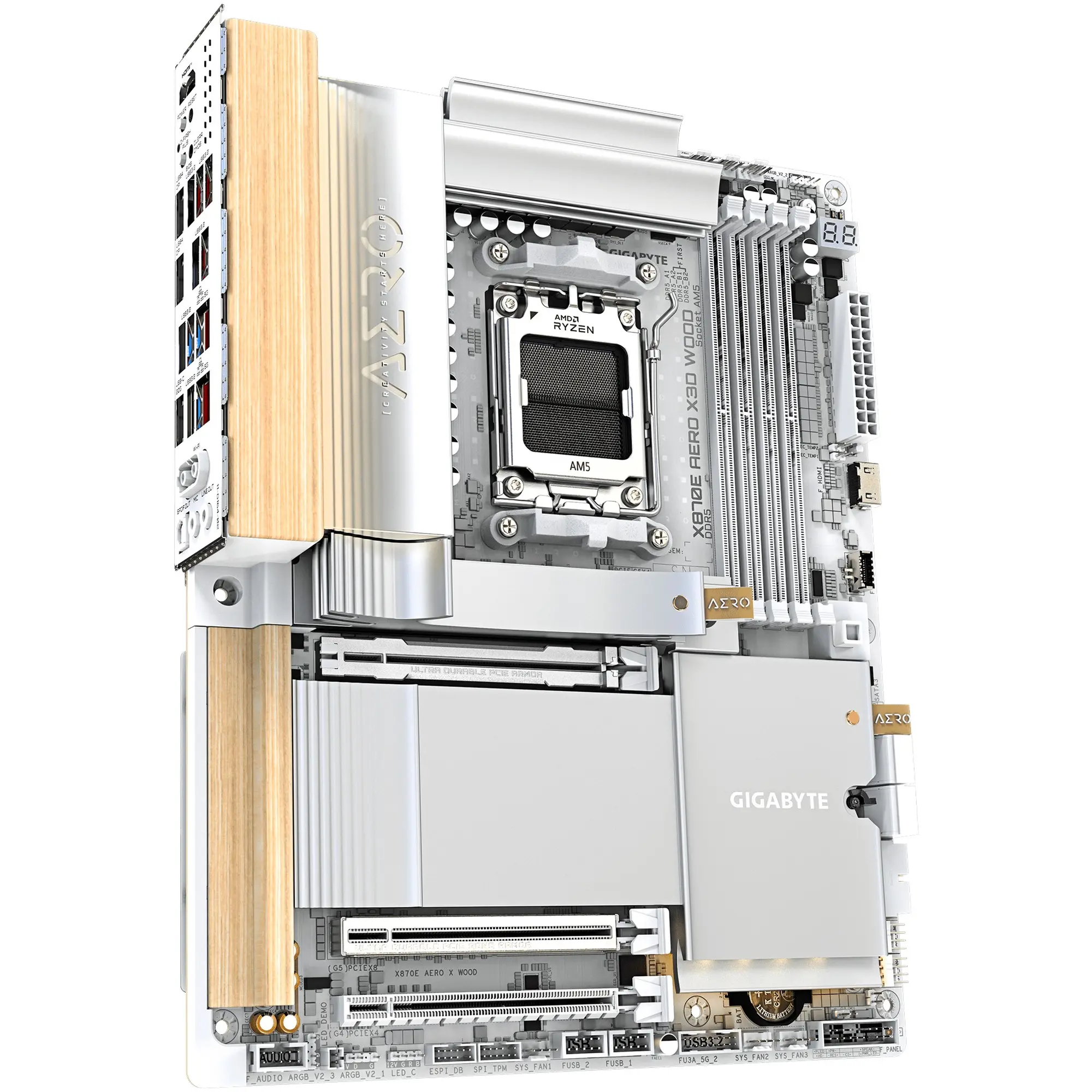 Купить Материнская плата GIGABYTE X870E AERO X3D WOOD - фото 3