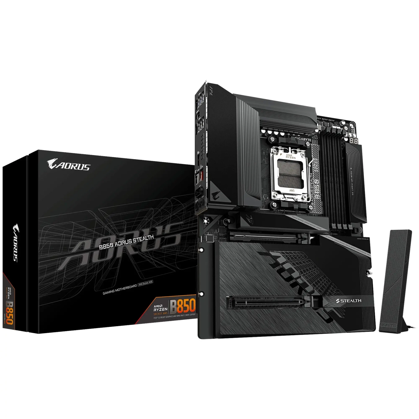 Купити Материнська плата Gigabyte B850 AORUS STEALTH - фото 1