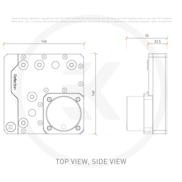 Купить Помпа с резервуаром EKWB EK-Quantum Reflection Uni 140 D5 PWM D-RGB - Plexi (3831109827406) - фото 4